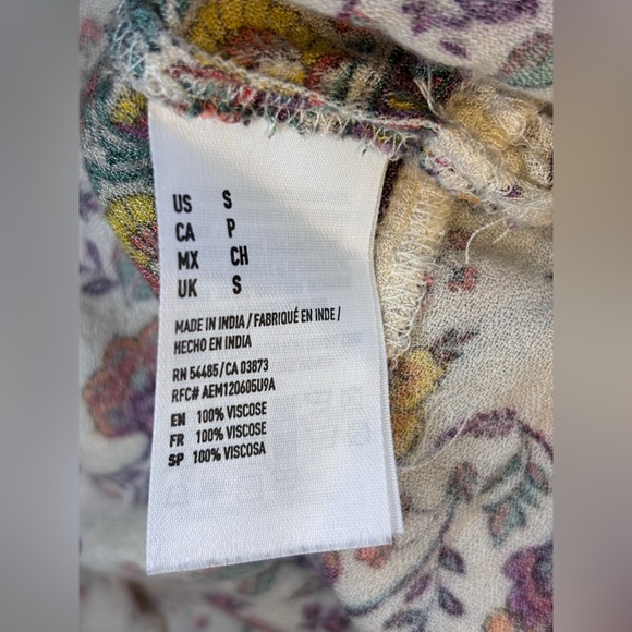 American Eagle Boho Floral Mini Dress | Size Small - Picture 4 of 4